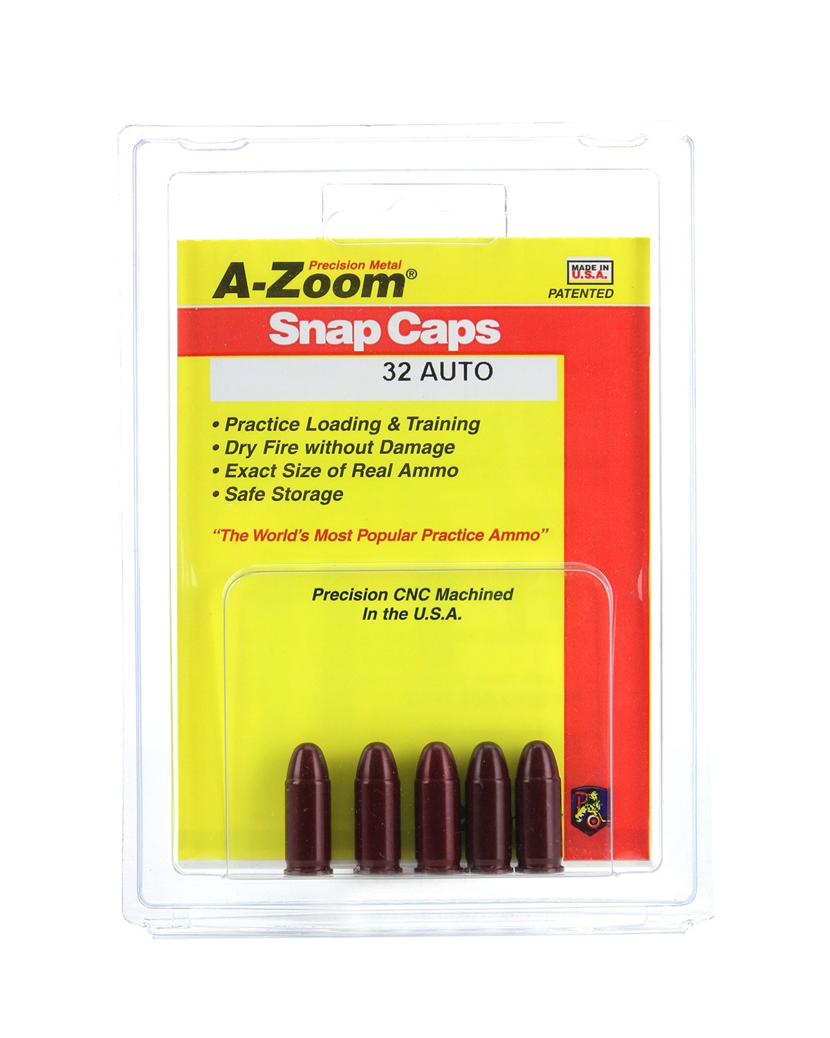 Amazon.com : A-Zoom 15153, Pistol Metal Snap Caps, 32 Automatic